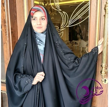 تصویر چادر عربی جواهر دوزی مدل ثنا 