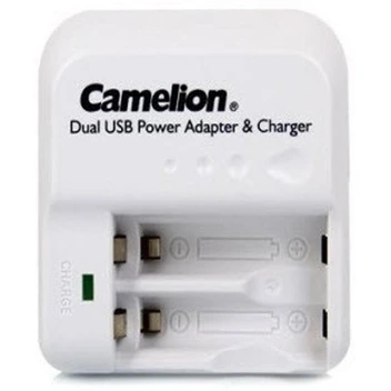 تصویر شارژر باتری کملیون مدل BC-1005A ا Camelion BC-1005A Dual USB Power Adaptor and Charger Camelion BC-1005A Dual USB Power Adaptor and Charger