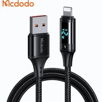 تصویر کابل شارژ USB به لایتنینگ صفحه دار مک دودو مدل Mcdodo CA 1060 ا Mcdodo USB To Lightning Charging Cable 1060 Mcdodo USB To Lightning Charging Cable 1060