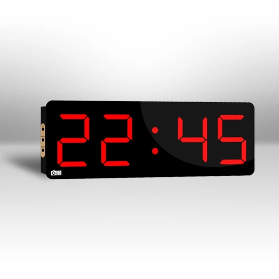 تصویر ساعت دیواری دیجیتال تقویم دار مدل HM22 سایز 22*80 سانتیمتر 