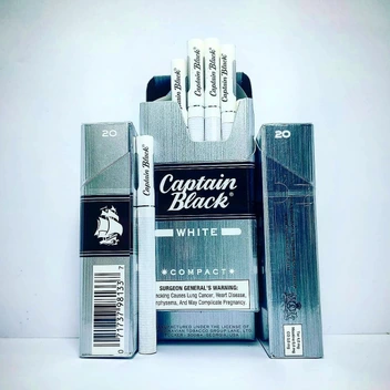 تصویر سیگار کاپیتان بلک کامپکت سفید (تاچ سفید) 