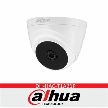 تصویر دوربین مداربسته داهوا مدل DH-HAC-T1A21P _ سیاه و سفید ا Dahua HDCVI Dome Camera HAC-T1A21P Dahua HDCVI Dome Camera HAC-T1A21P