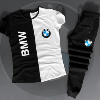 تصویر ست تی شرت و شلوار BMW ا BMW t-shirt and pants set BMW t-shirt and pants set