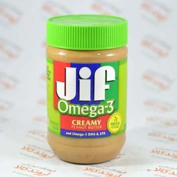 تصویر کره بادام زمینی جیف امگا 3 وزن 454 گرم ا Jif omega 3 peanut butter weighs 454 grams sallika Jif omega 3 peanut butter weighs 454 grams sallika