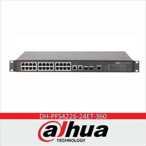 تصویر سوئیچ 24 پورت داهوا DH-PFS4226-24ET-360 ا 24Port managed POE Switch Dahua 24Port managed POE Switch Dahua