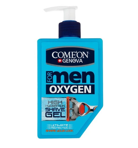تصویر ژل اصلاح مردانه پمپی کامان مدل Oxygen حجم 260 میلی لیتر ا Comeon Shave Gel Oxygen Men 260ml Comeon Shave Gel Oxygen Men 260ml