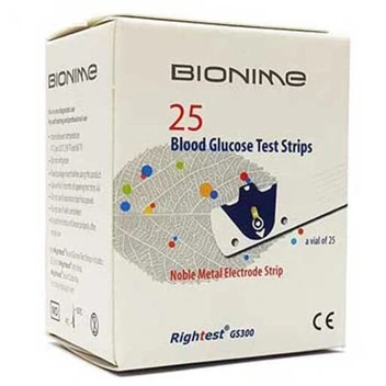 تصویر نوار تست قند خون بایونیم Bionime ا Bionime Blood Glucose Test Strips Bionime Blood Glucose Test Strips