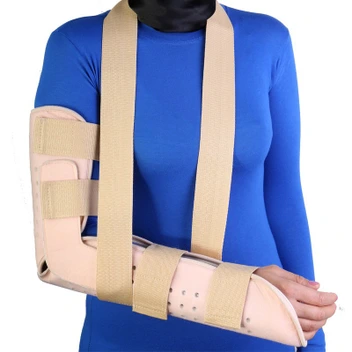تصویر آتل اورژانسی ساعد و بازو طب و صنعت ا Emergency Arm and Forearm Splint Emergency Arm and Forearm Splint