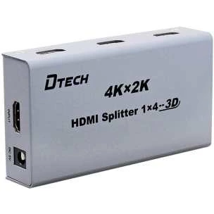 تصویر اسپلیتر HDMI 4K چهار پورت دی تک مدل دی تی 7144 ا DTECH DT-7144 4K 1 TO 4 HDMI Splitter DTECH DT-7144 4K 1 TO 4 HDMI Splitter