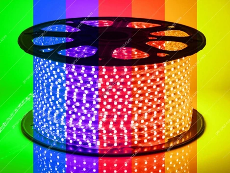 تصویر ریسه شلنگی LED/SMD هفت رنگ RGB 