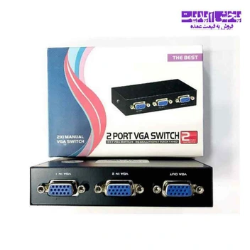 تصویر سوئیچ مانیتور 2 پورت VGA دستی ا Switch VGA 2 port Switch VGA 2 port